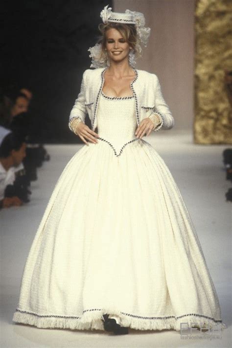 chanel bridal 1992|Chanel couture show 1992.